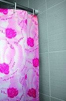 Штора для ванной комнаты "Розовая" 1,8*1,8 020А-21