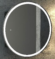 Зеркало-шкаф TORNEO Black D600 LED подсветка,сенсорное включение