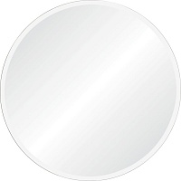 Зеркало "Мун" D 600 в белой раме МДФ